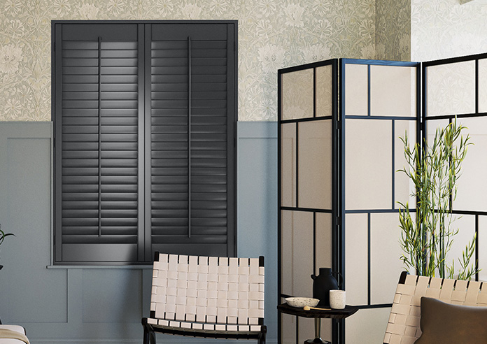 Kensington, Shadow Grey - Full Height Plantation Shutter - Image 6